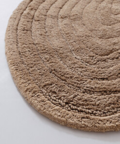 Badmat organisch - Stille beige - close up