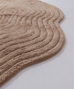Badmat organisch - Stille beige - close up, thumbnail Badmat organisch - Stille beige - close up, thumbnail