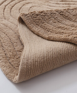 Badmat organisch - Stille beige - close up, thumbnail Badmat organisch - Stille beige - close up, thumbnail