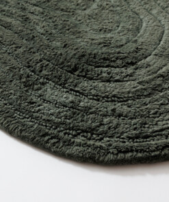 Badmat organisch - Stille groen - close up
