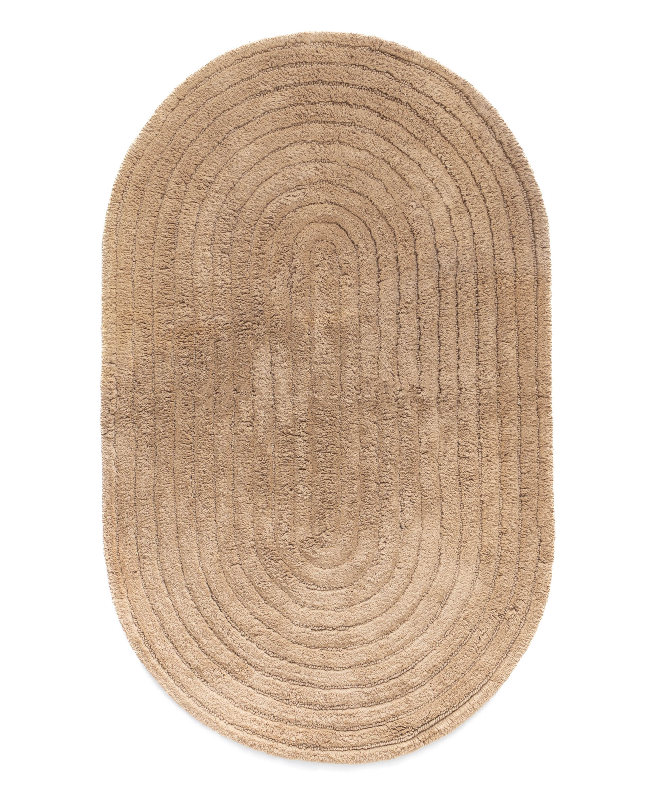 Badmat ovaal - Stille beige - overzicht Badmat ovaal - Stille beige - overzicht