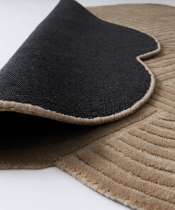Organisch design vloerkleed - Balans beige - close up, thumbnail Organisch design vloerkleed - Balans beige - close up, thumbnail