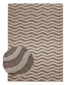 Buitenkleed - Dunor Ripple bruin/beige - overzicht