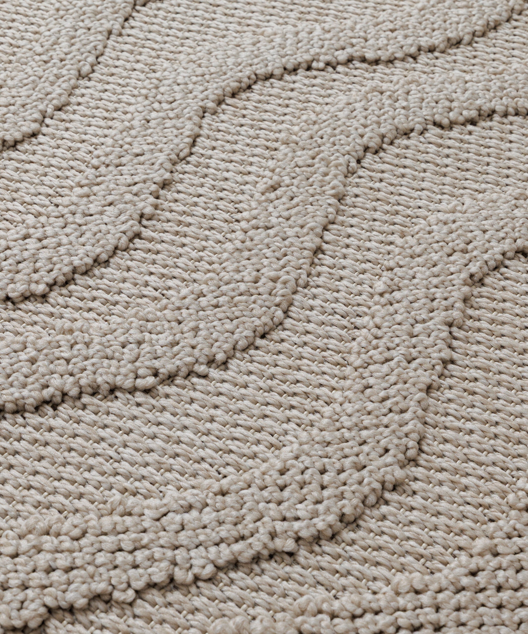 Buitenkleed - Dunor Ripple beige - close up Buitenkleed - Dunor Ripple beige - close up