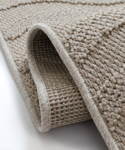 Buitenkleed - Dunor Ripple beige - close up