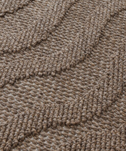 Buitenkleed - Dunor Ripple bruin - close up, thumbnail