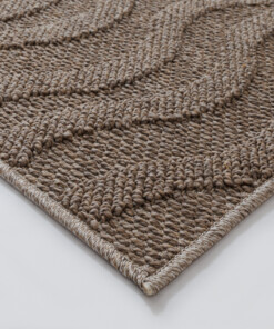 Buitenkleed - Dunor Ripple bruin - close up, thumbnail