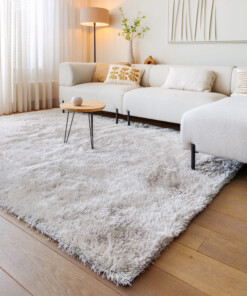 Hoogpolig vloerkleed velvet - Posh lichtzilver - sfeer