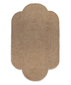 Organisch design vloerkleed - Balans beige - overzicht