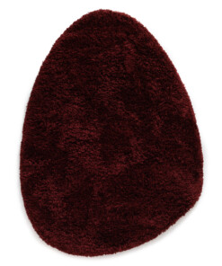 Organisch vloerkleed Shaggy - Sveve Pebble bordeauxrood - overzicht, thumbnail Organisch vloerkleed Shaggy - Sveve Pebble bordeauxrood - overzicht, thumbnail