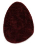 Organisch vloerkleed Shaggy - Sveve Pebble bordeauxrood - overzicht, thumbnail