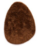 Organisch vloerkleed Shaggy - Sveve Pebble cognac - overzicht, thumbnail