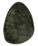 Organisch vloerkleed Shaggy - Sveve Pebble mosgroen - overzicht, thumbnail