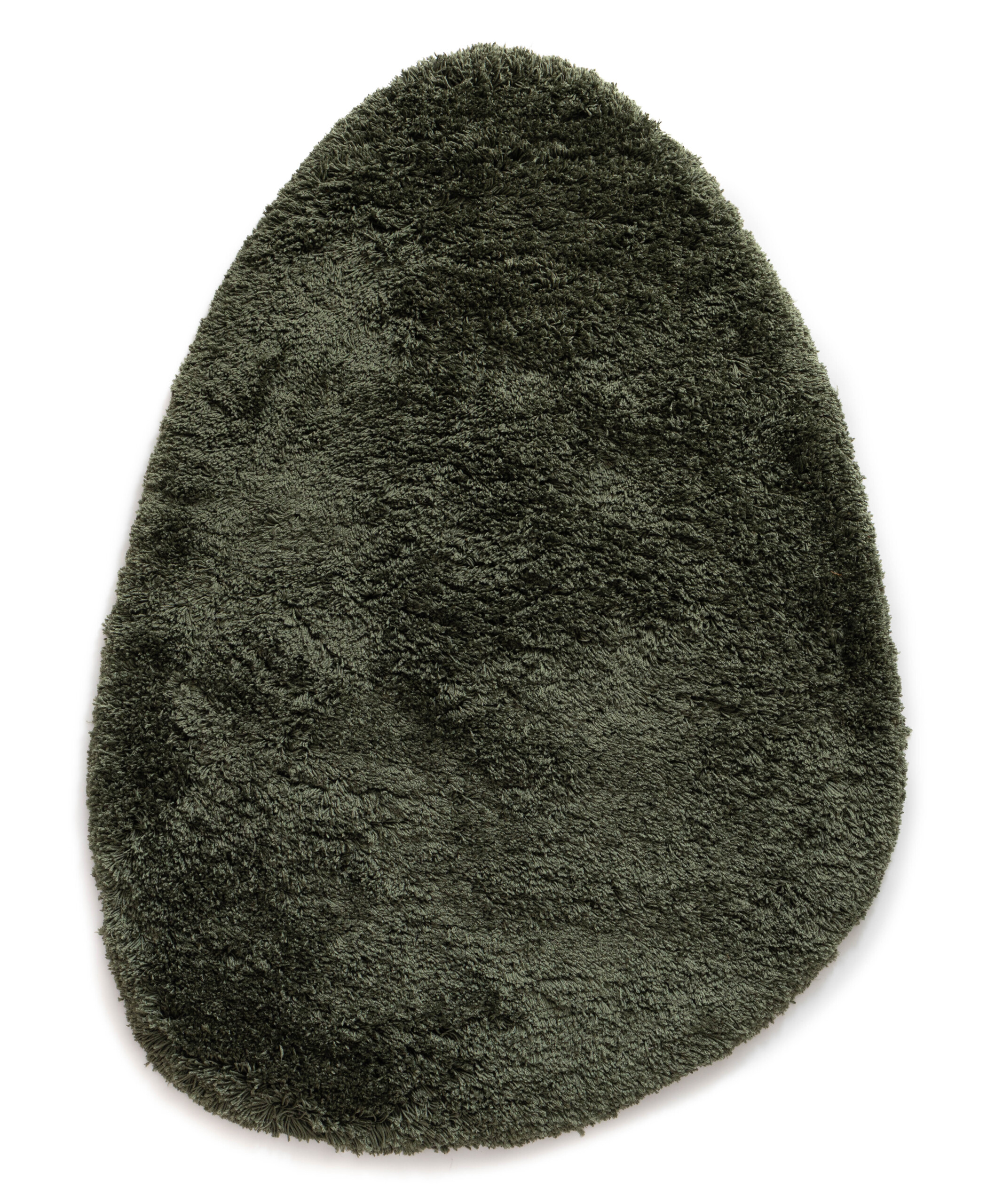 Organisch vloerkleed Shaggy - Sveve Pebble mosgroen - overzicht Organisch vloerkleed Shaggy - Sveve Pebble mosgroen - overzicht
