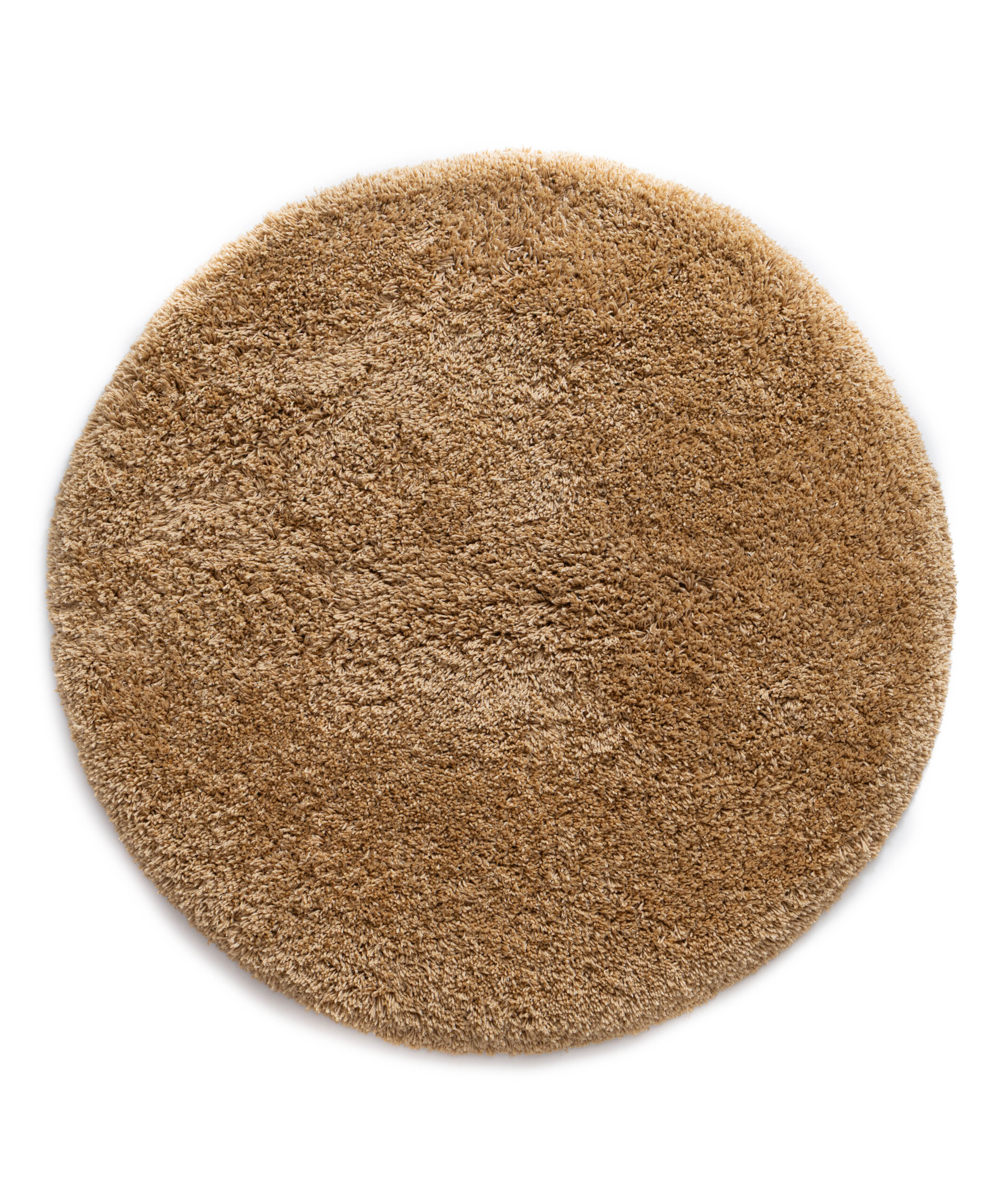 Rond Shaggy vloerkleed - Sveve beige - overzicht Rond Shaggy vloerkleed - Sveve beige - overzicht