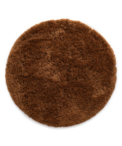 Rond Shaggy vloerkleed - Sveve cognac - overzicht