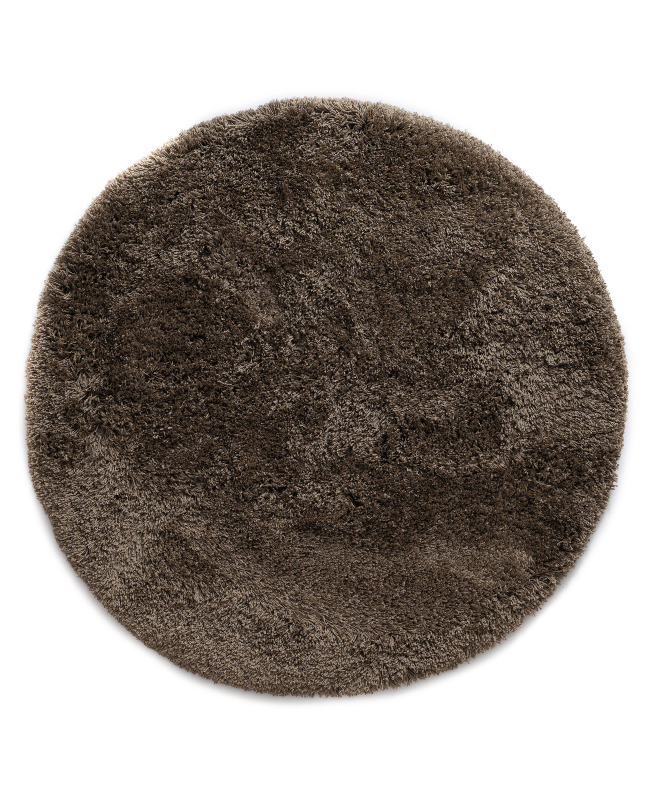 Rond Shaggy vloerkleed - Sveve taupe - overzicht Rond Shaggy vloerkleed - Sveve taupe - overzicht