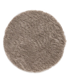 Rond hoogpolig vloerkleed - Cozy Shaggy - beige - overzicht, thumbnail