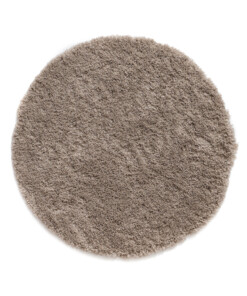 Rond hoogpolig vloerkleed - Cozy Shaggy - beige - overzicht
