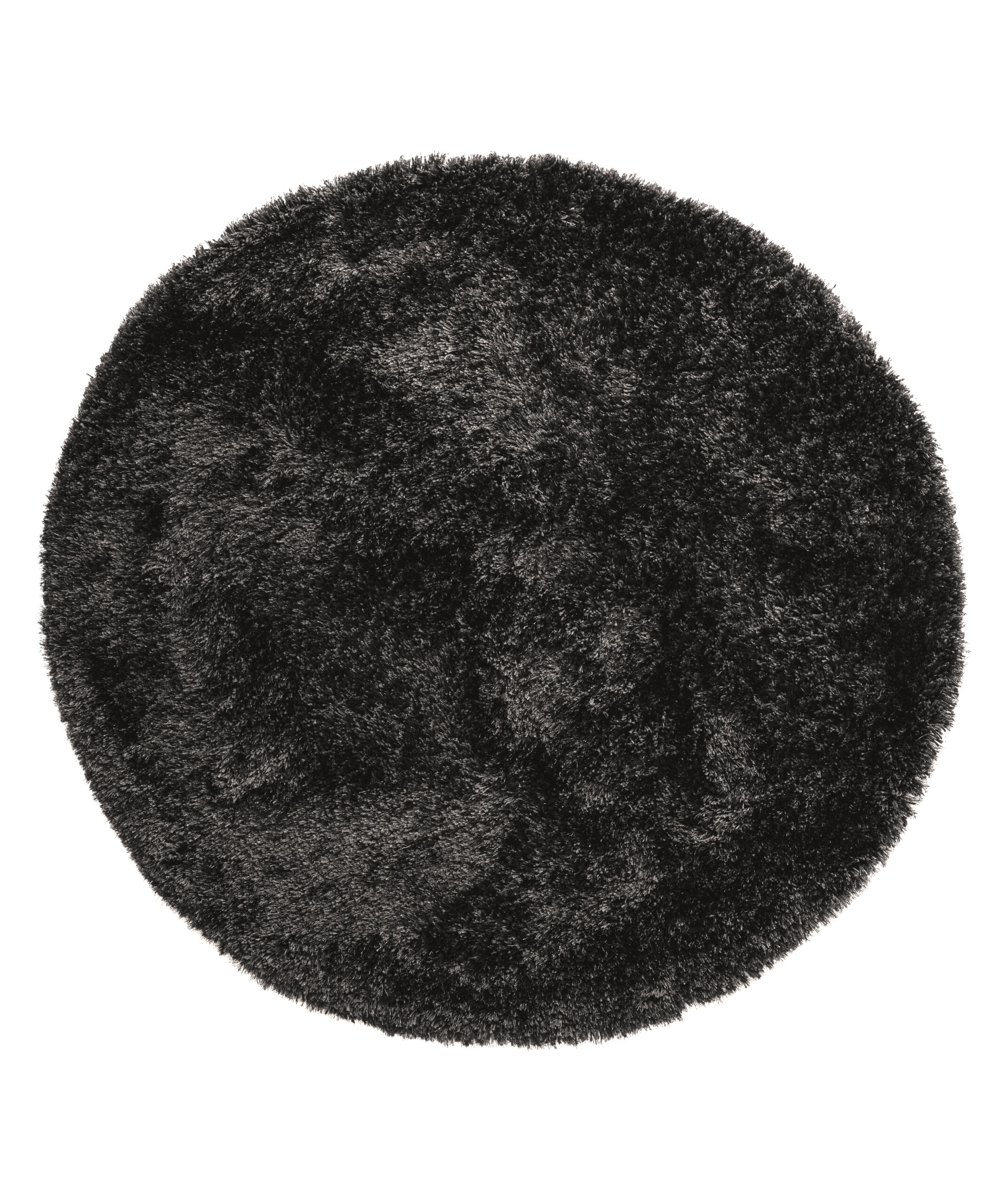 Rond shaggy vloerkleed - Meadow antraciet - overzicht Rond shaggy vloerkleed - Meadow antraciet - overzicht