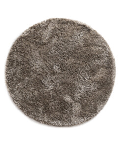 Rond shaggy vloerkleed - Meadow grijs - overzicht