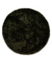 Rond shaggy vloerkleed - Meadow olijfgroen - overzicht, thumbnail