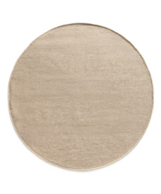 Rond wollen vloerkleed - Grund beige - overzicht, thumbnail
