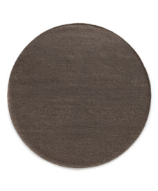 Rond wollen vloerkleed - Grund taupe - overzicht, thumbnail