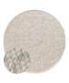 Rond wollen vloerkleed - Silvull beige - overzicht, thumbnail