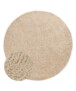 Rond wollen vloerkleed - Tvist licht beige - overzicht, thumbnail