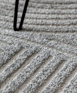 Scandinavisch vloerkleed - Contour Bend grijs - close up, thumbnail Scandinavisch vloerkleed - Contour Bend grijs - close up, thumbnail