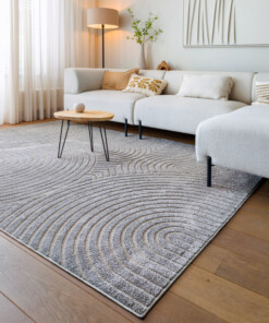 Scandinavisch vloerkleed - Contour Curve grijs - sfeer
