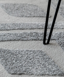 Scandinavisch vloerkleed - Contour Diamond grijs - close up, thumbnail Scandinavisch vloerkleed - Contour Diamond grijs - close up, thumbnail