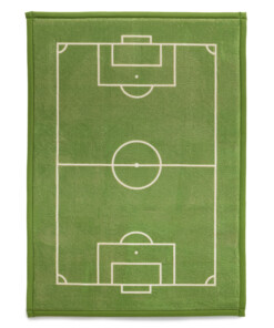 Speelkleed - Pluffy Soccer Field groen - overzicht
