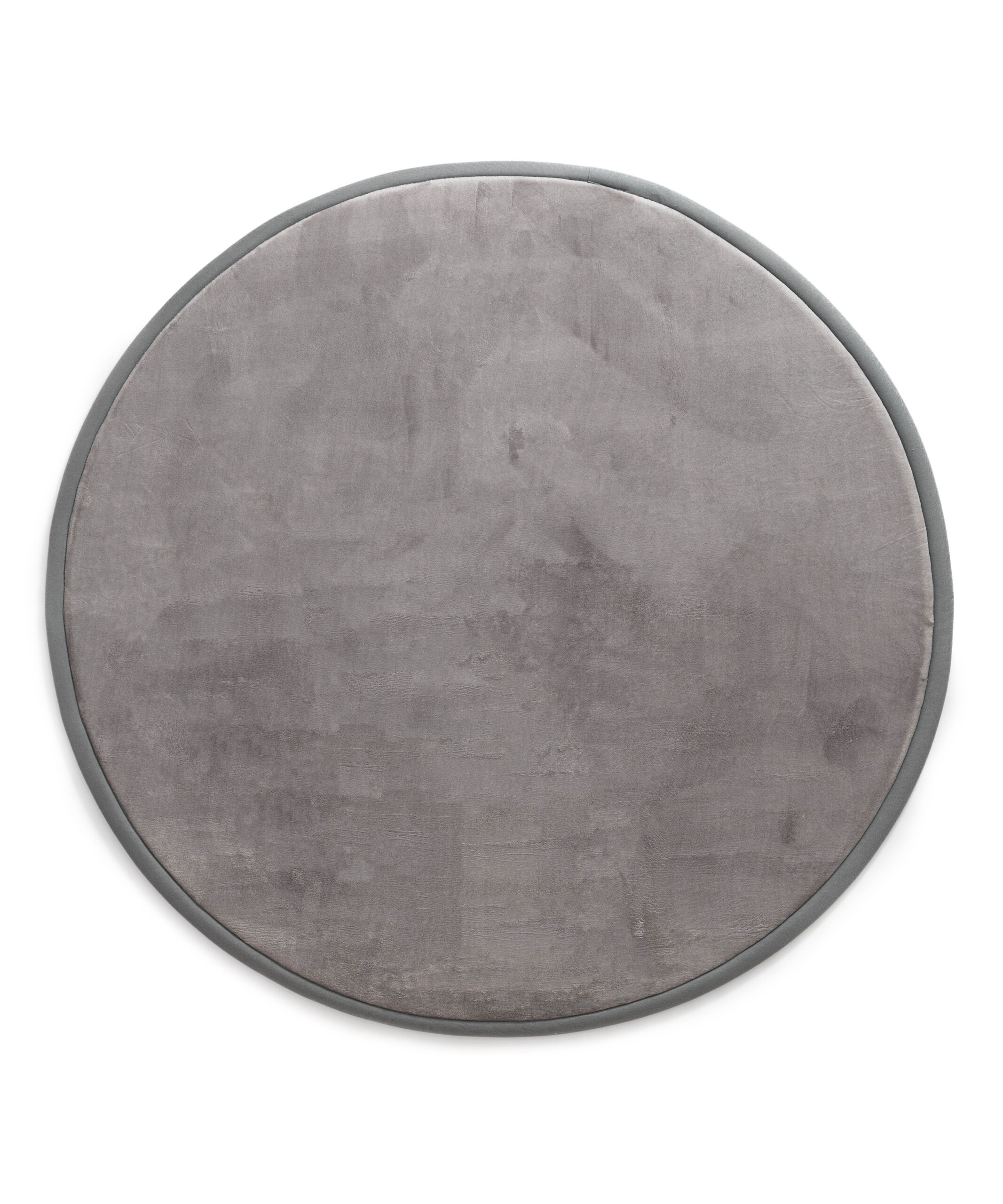 Speelkleed rond - Pluffy donkergrijs - overzicht Speelkleed rond - Pluffy donkergrijs - overzicht
