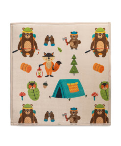 Speelkleed vierkant - Pluffy Forest animals multi - overzicht