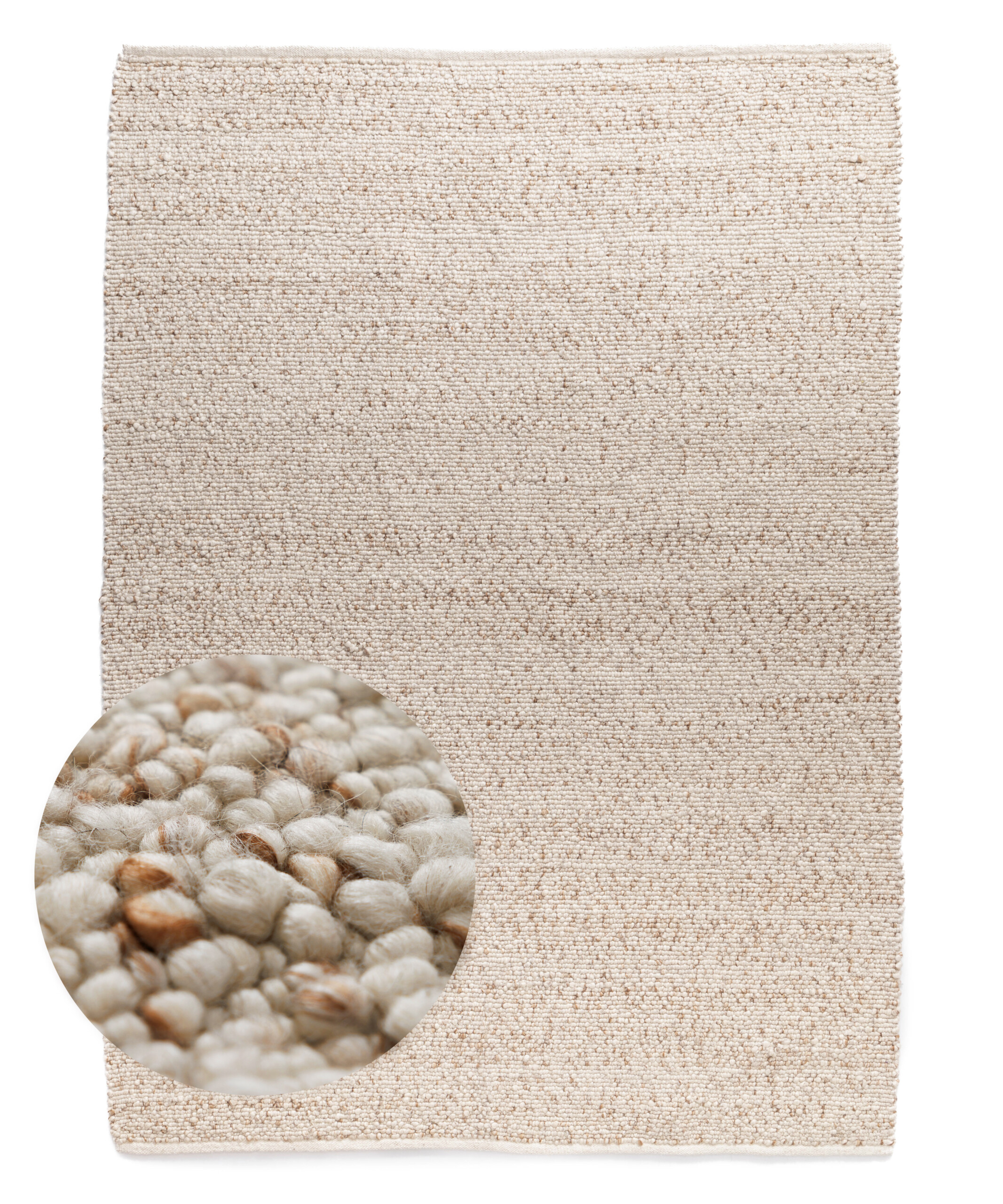 Wollen vloerkleed - Bergull ivoor/beige - overzicht Wollen vloerkleed - Bergull ivoor/beige - overzicht