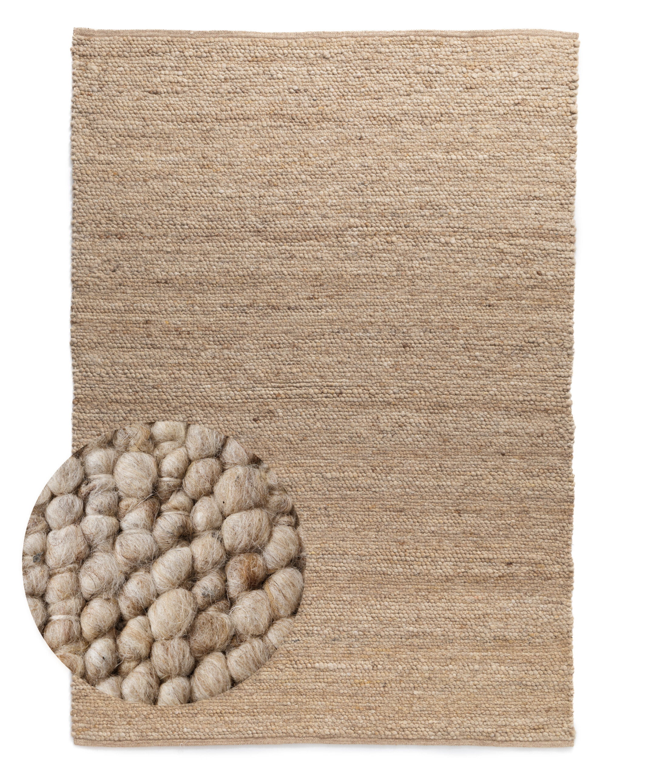 Wollen vloerkleed - Heimur beige/naturel - overzicht Wollen vloerkleed - Heimur beige/naturel - overzicht