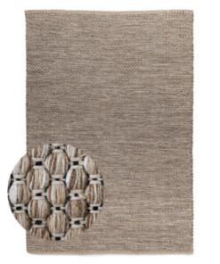 Wollen vloerkleed - Huldra beige - overzicht