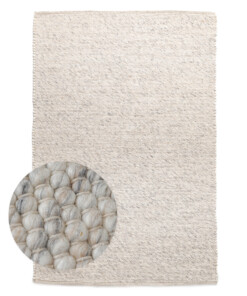 Wollen vloerkleed - Silvull beige - overzicht
