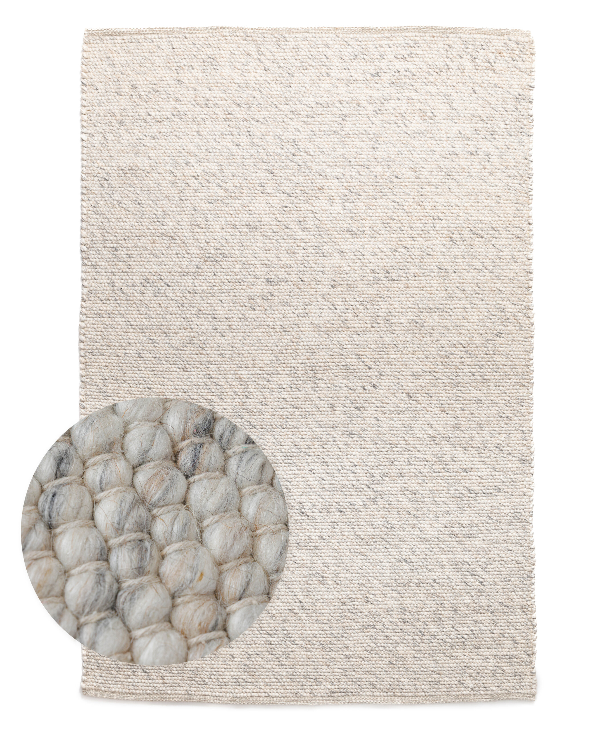 Wollen vloerkleed - Silvull beige - overzicht Wollen vloerkleed - Silvull beige - overzicht