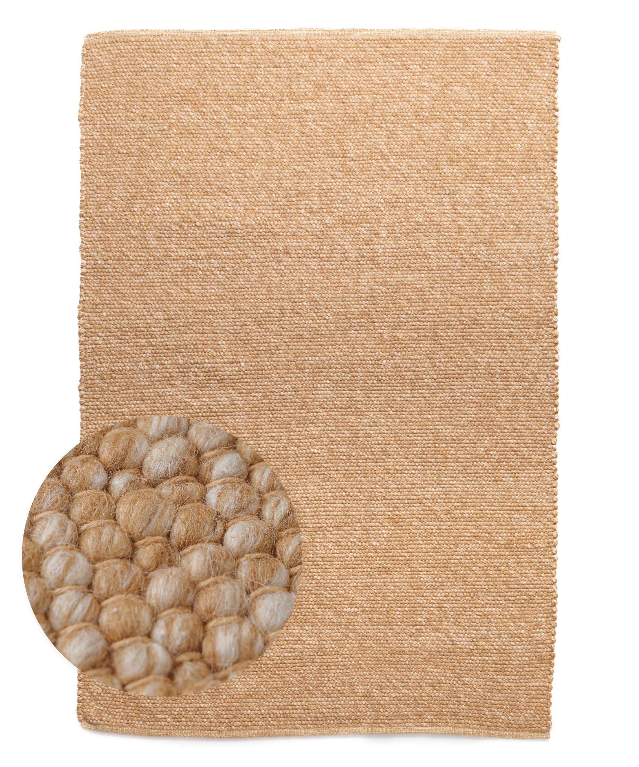 Wollen vloerkleed - Silvull cognac - overzicht Wollen vloerkleed - Silvull cognac - overzicht