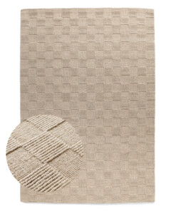 Wollen vloerkleed - Tavle beige - overzicht