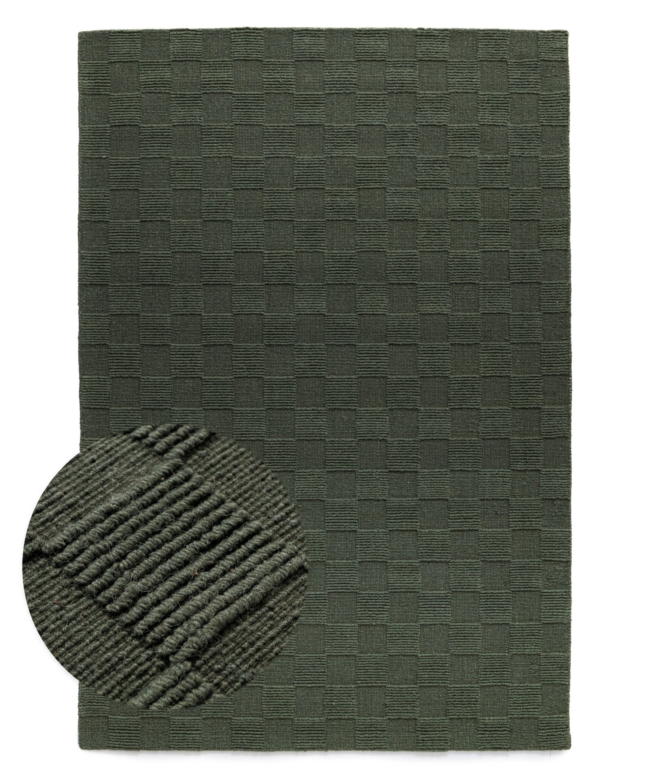 Wollen vloerkleed - Tavle groen - overzicht Wollen vloerkleed - Tavle groen - overzicht