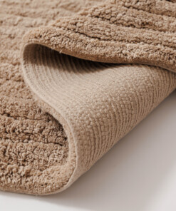 Badmat ovaal - Stille beige - close up, thumbnail Badmat ovaal - Stille beige - close up, thumbnail