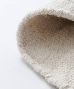 Rond wollen vloerkleed - Grund ivoor - close up, thumbnail Rond wollen vloerkleed - Grund ivoor - close up, thumbnail