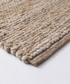Wollen vloerkleed - Heimur beige/naturel - close up, thumbnail Wollen vloerkleed - Heimur beige/naturel - close up, thumbnail