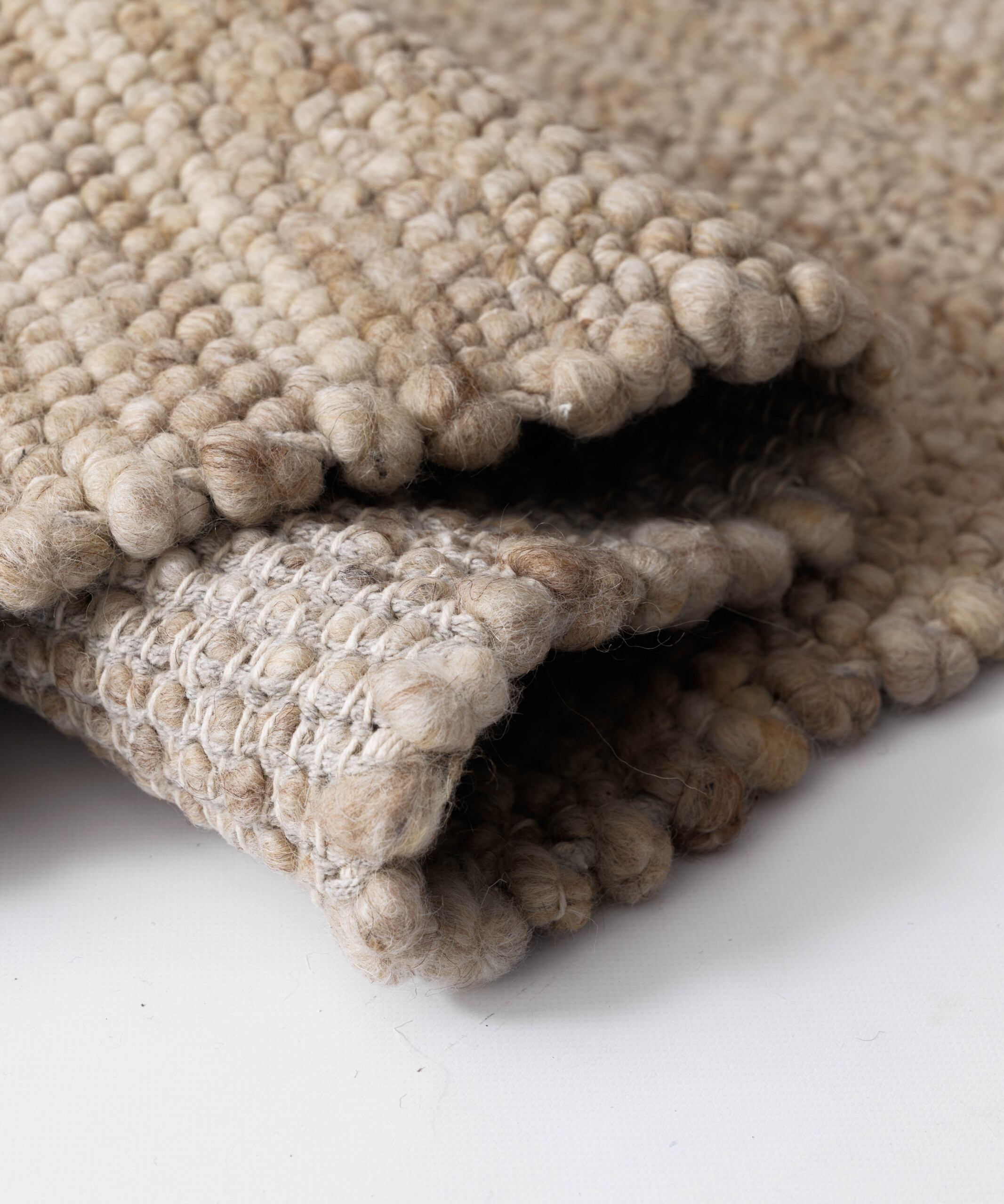 Wollen vloerkleed - Heimur beige/naturel - close up Wollen vloerkleed - Heimur beige/naturel - close up