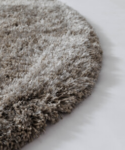 Rond shaggy vloerkleed - Meadow grijs - close up, thumbnail Rond shaggy vloerkleed - Meadow grijs - close up, thumbnail