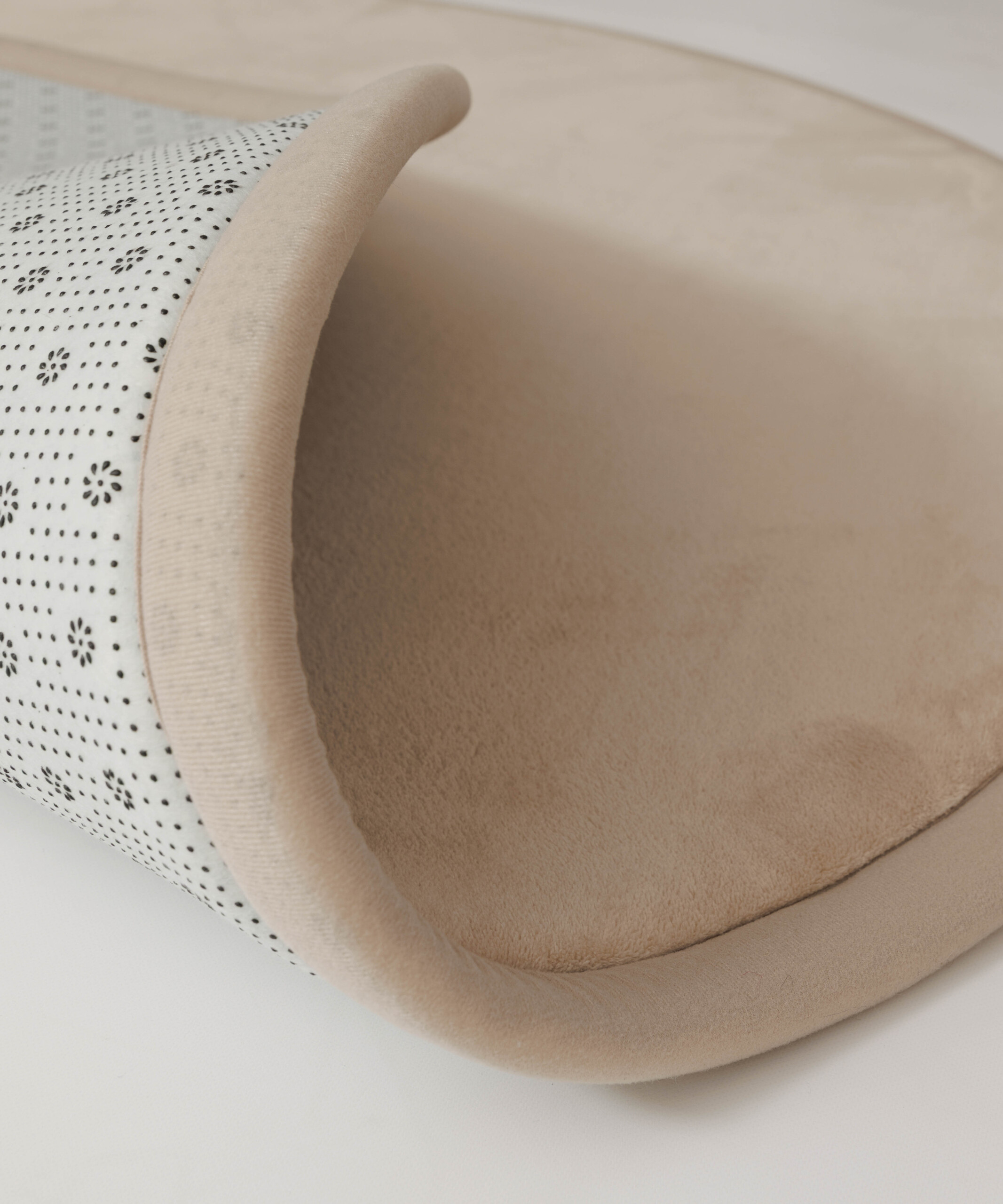 Speelkleed rond - Pluffy beige - close up Speelkleed rond - Pluffy beige - close up
